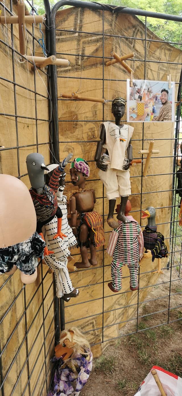 Les marionnettes d'eric zongo exposées